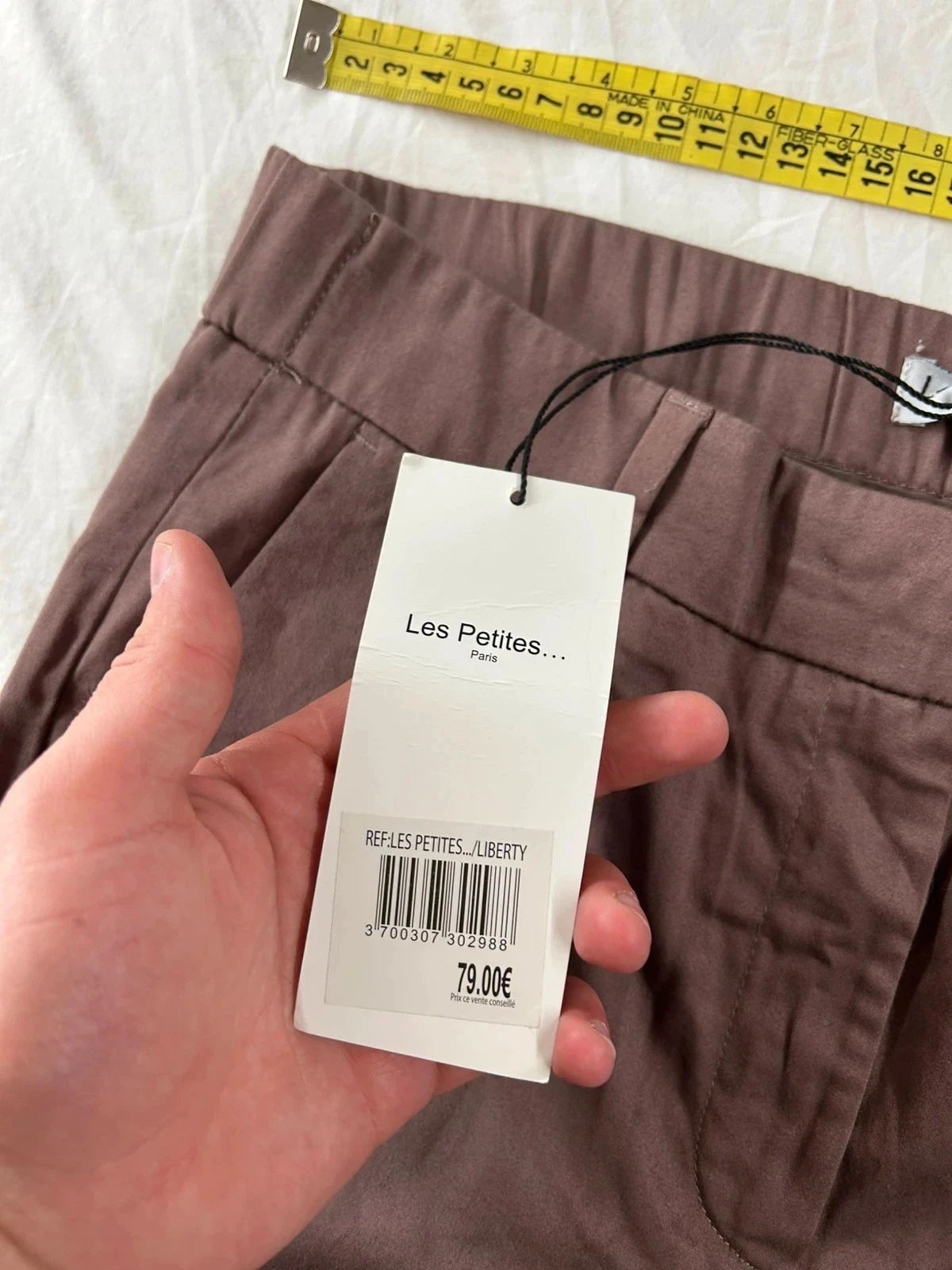Beige brown slim fit pants les petites paris – photo 6